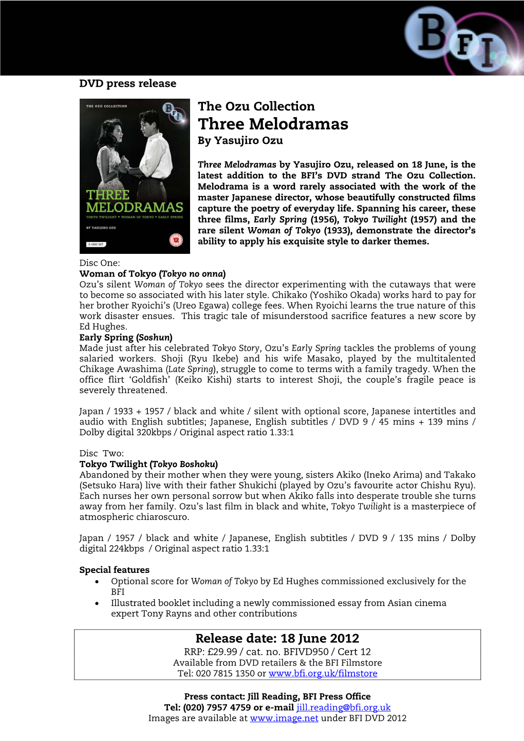 DVD Press Release