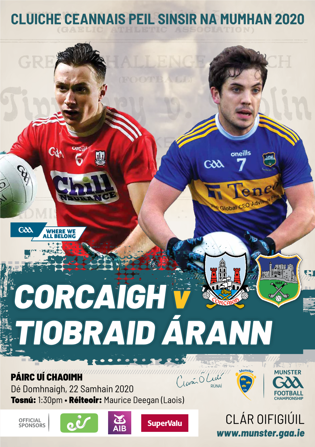 CORCAIGH V TIOBRAID ÁRANN