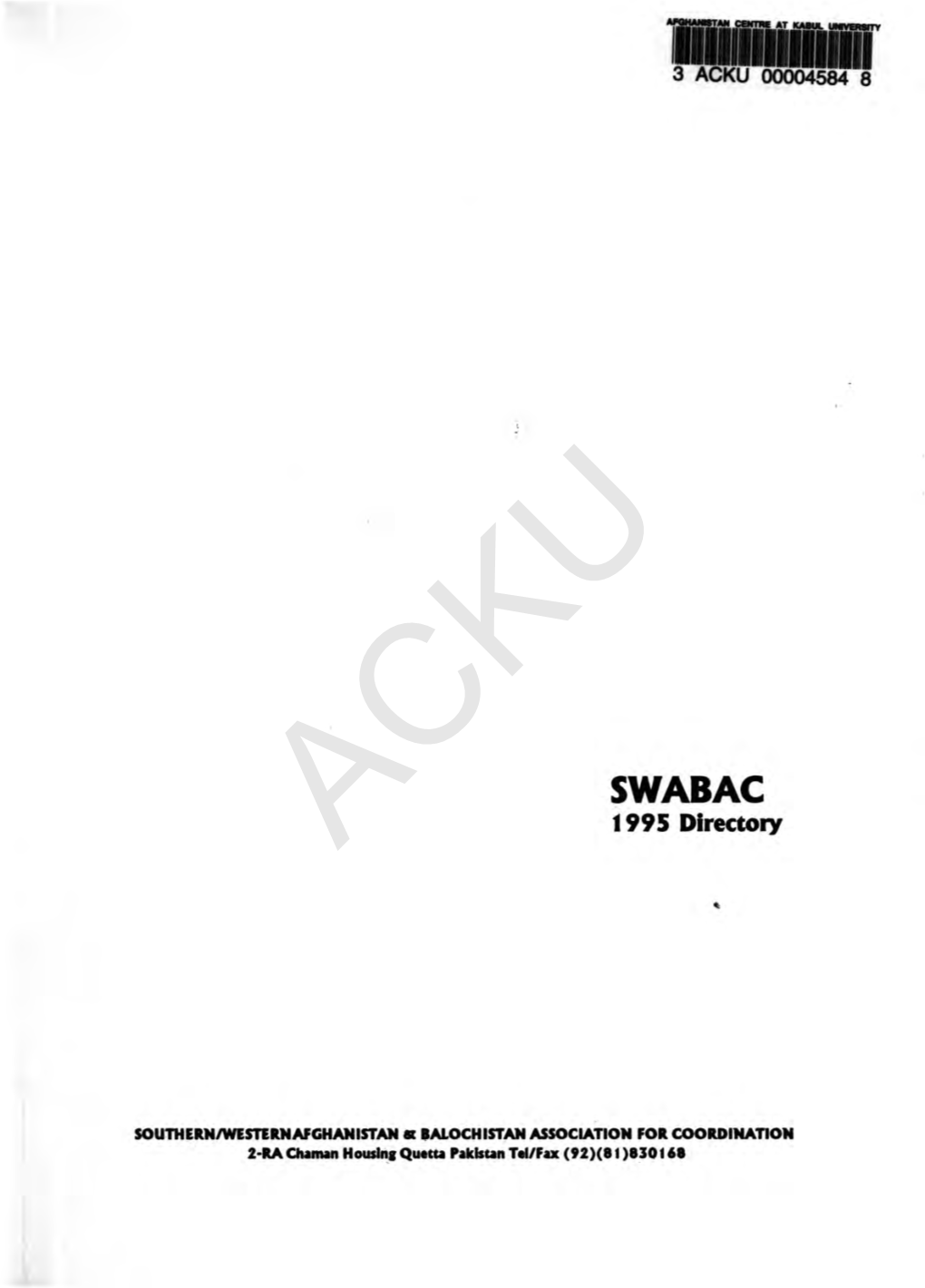 SWABAC Ackut 995 Directory