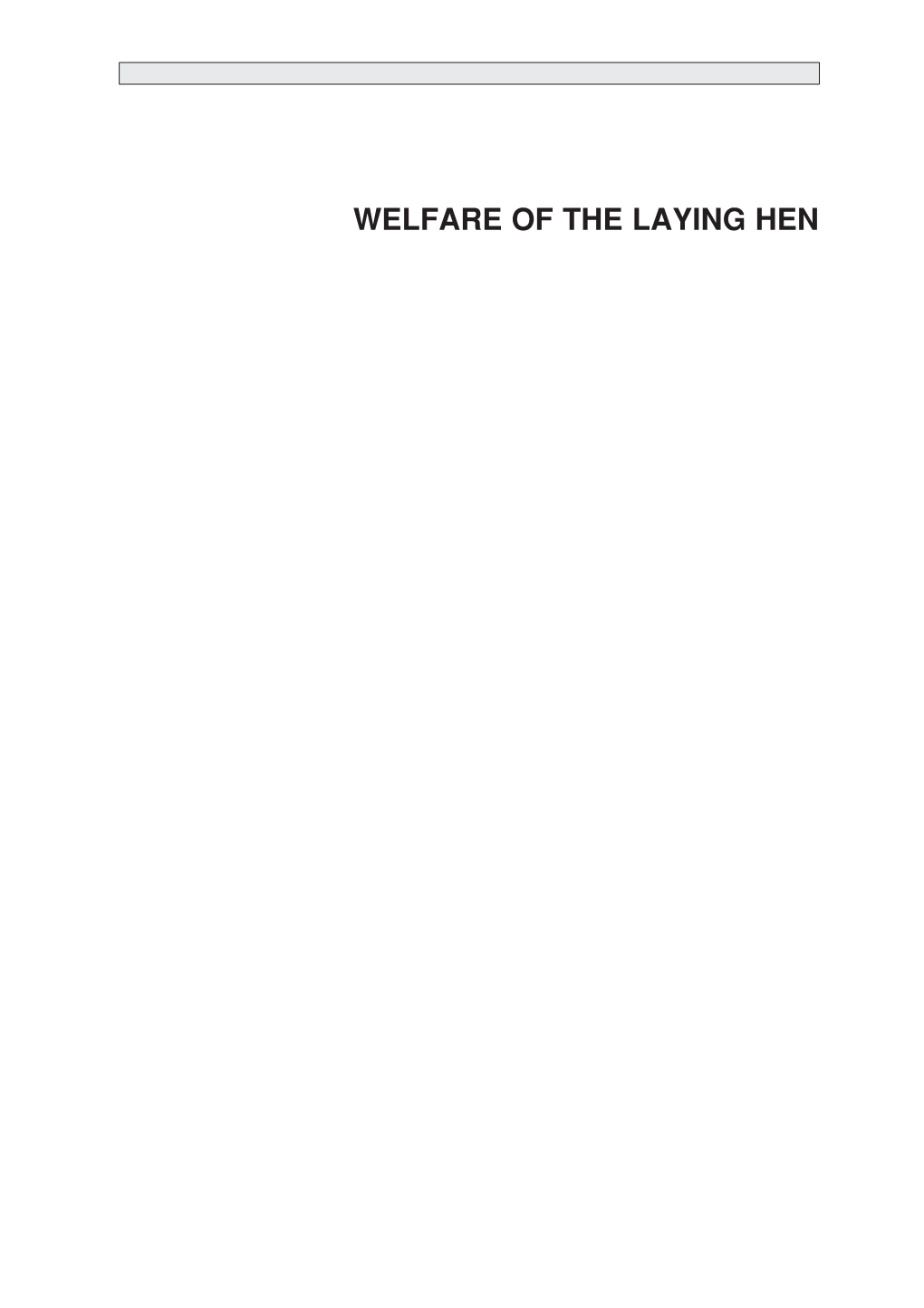 WELFARE of the LAYING HEN Prelims00.Qxd 1/7/04 8:47 Am Page Ii