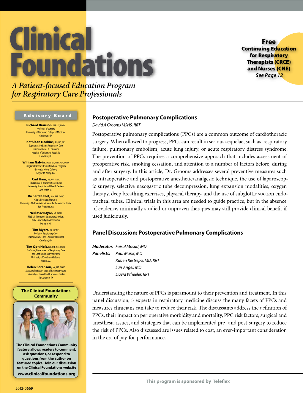 Postoperative Pulmonary Complications