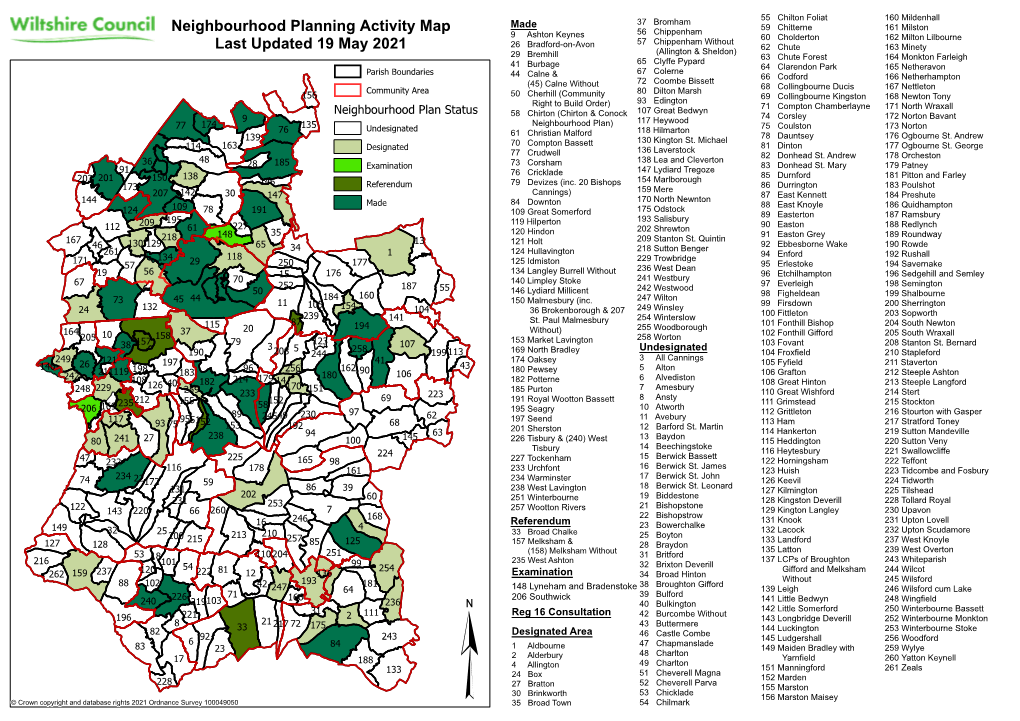 Neighbourhood Planning Activity Map Last Updated 19 May 2021