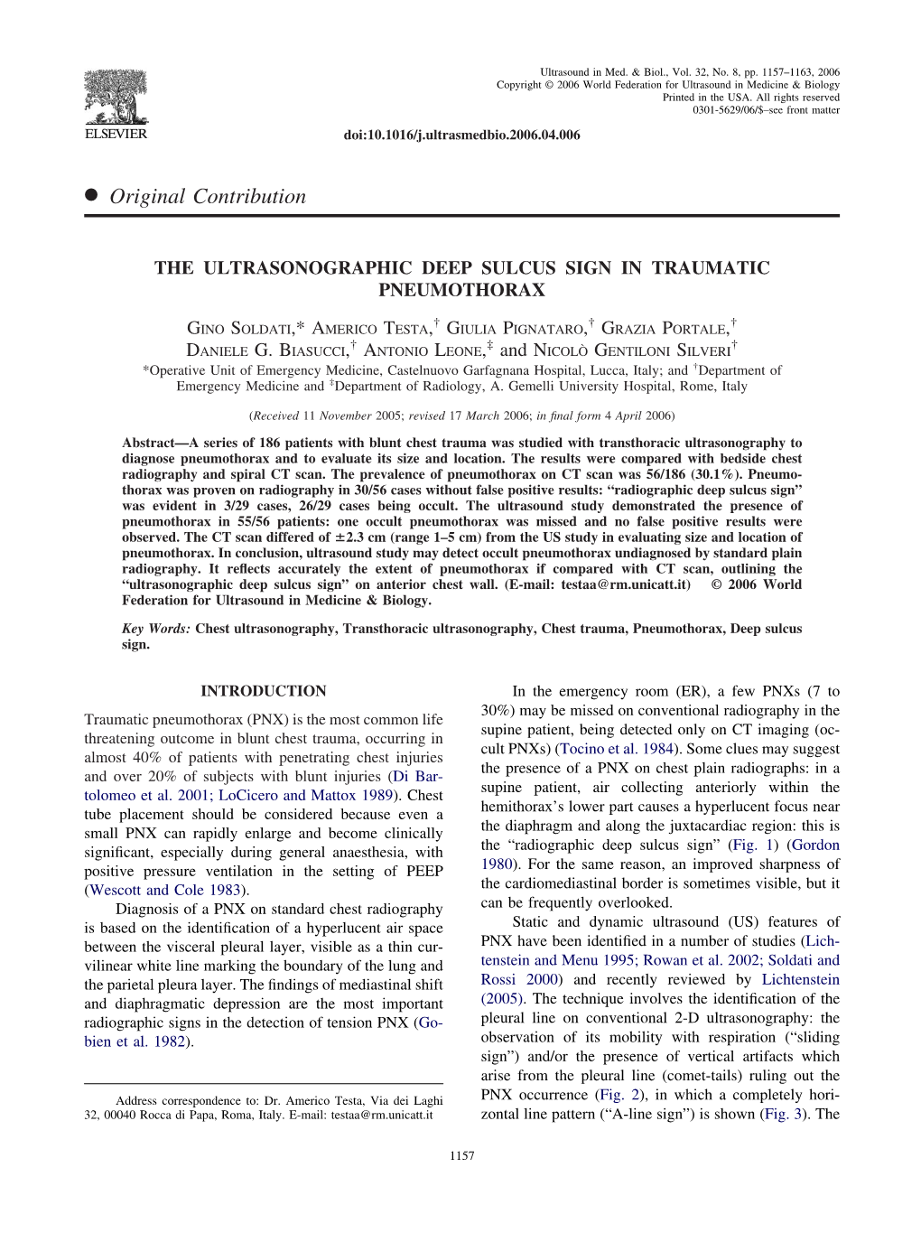 Ultrasound in Medicine & Biology 2006 Soldati