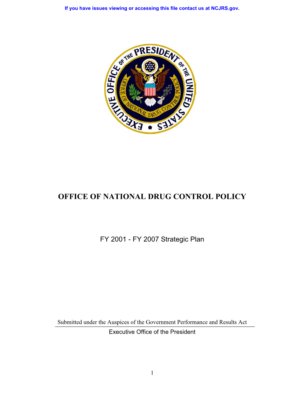 Office of National Drug Control Policy