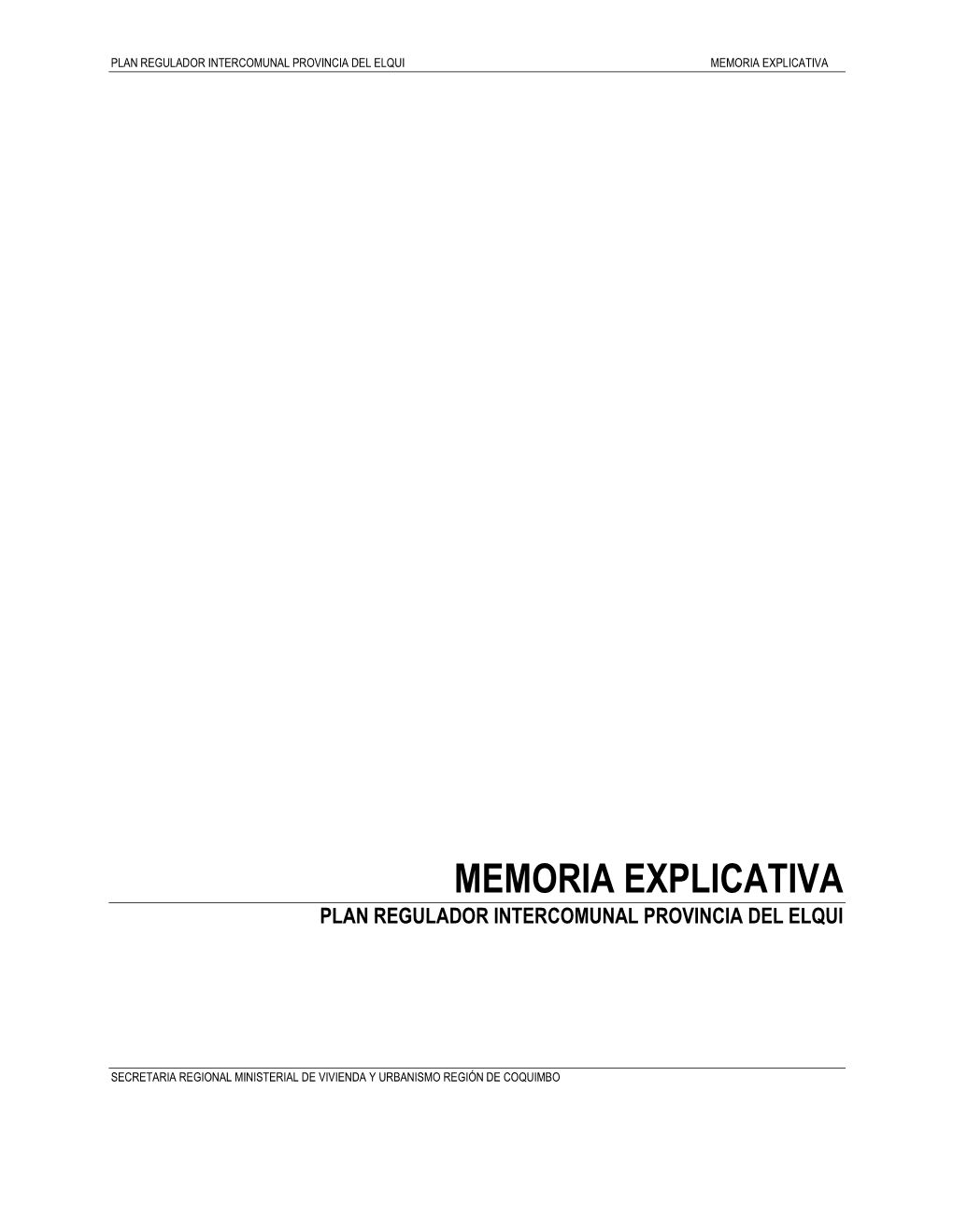 Memoria Explicativa