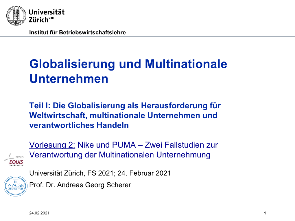 Globalisierung Und Multinationale Unternehmen