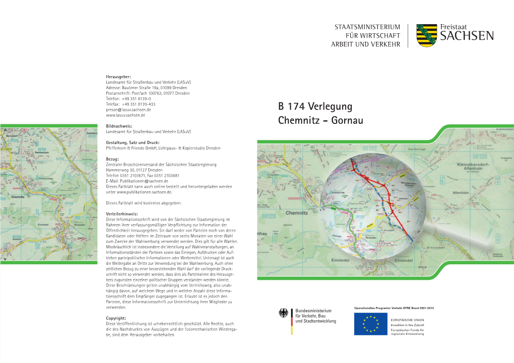 B 174 Verlegung Chemnitz - Gornau