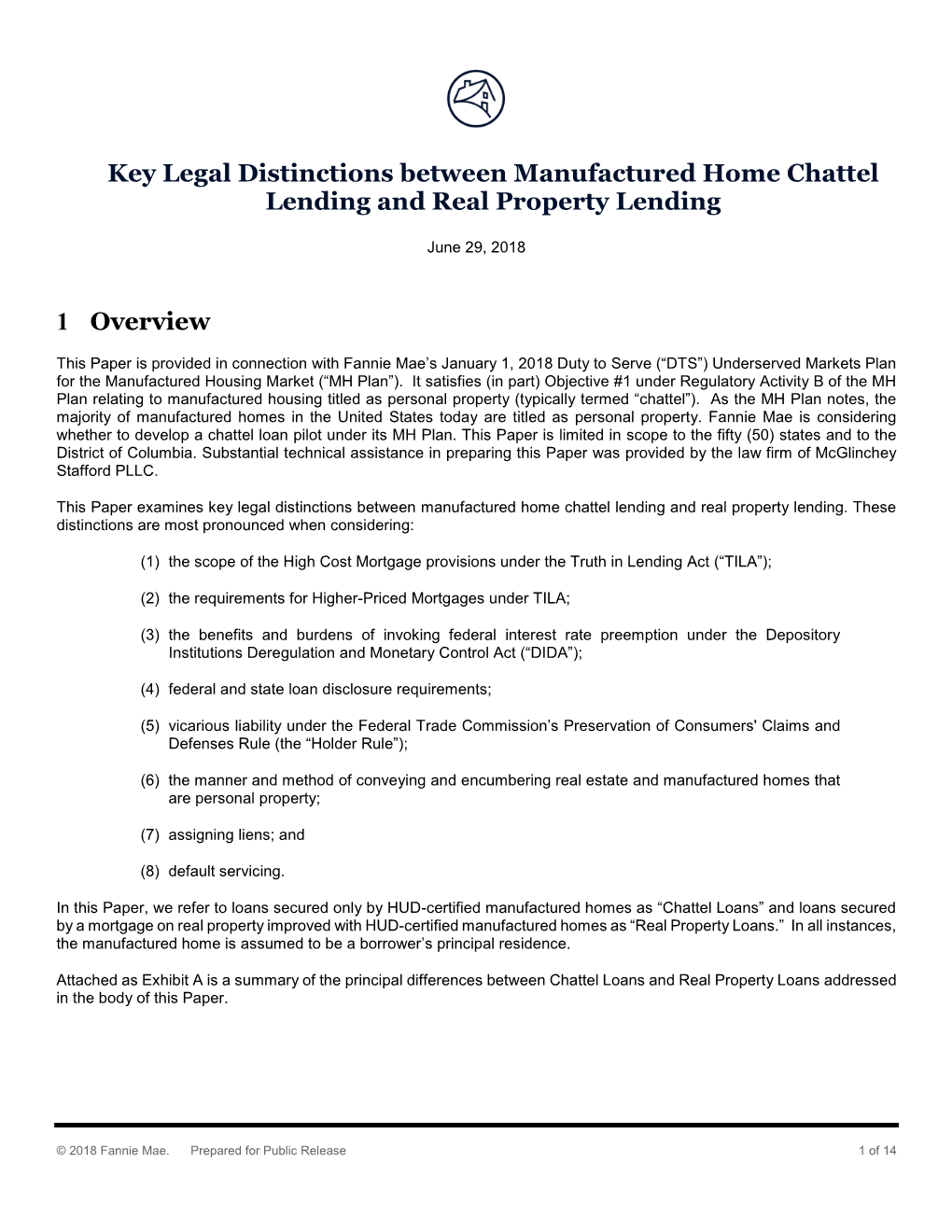 Key Legal Distinctions Between Manufactured Home Chattel Lending and Real Property Lending
