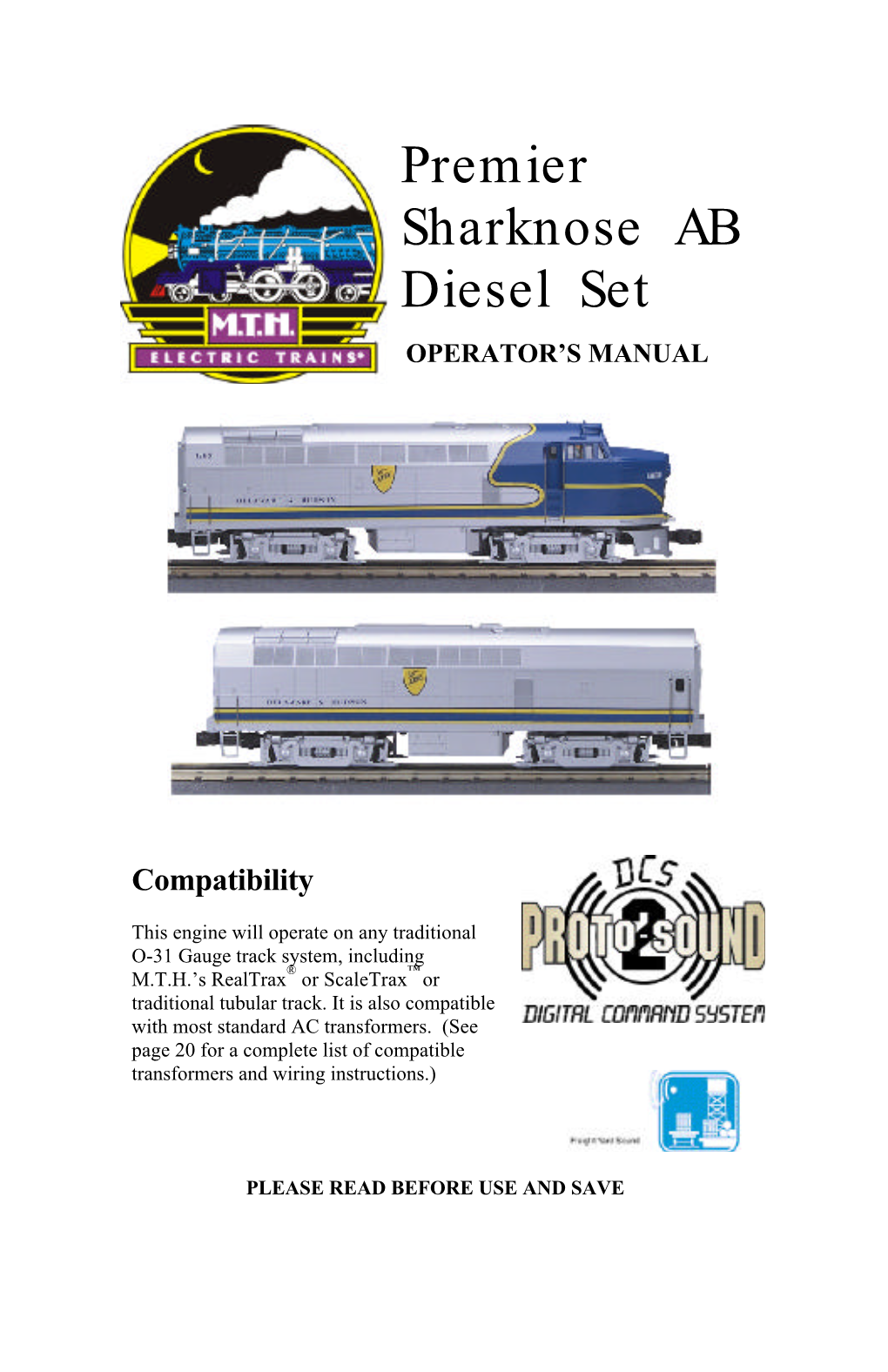 Premier Sharknose AB Diesel Set OPERATOR’S MANUAL