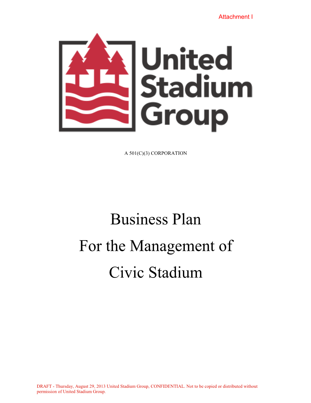 Business Plan for the Management of Civic Stadium