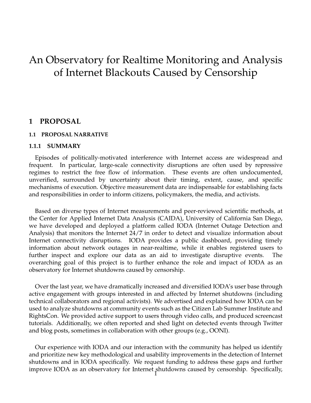 An Observatory for Realtime Monitoring and Analysis of Internet Blackouts Caused by Censorship