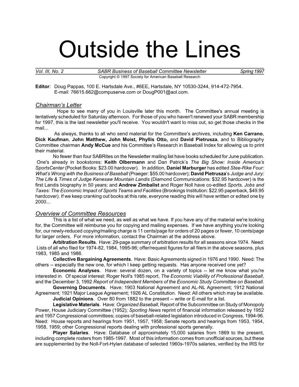 Outside the Lines