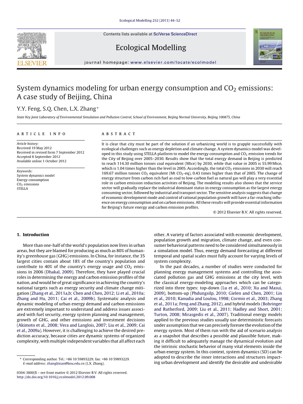 System Dynamics Modeling for Urban Energy Consumption and CO2 Emissions