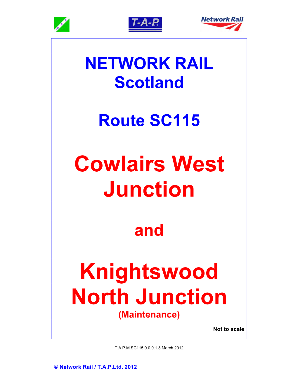 Cowlairs West Junction Knightswood North Junction