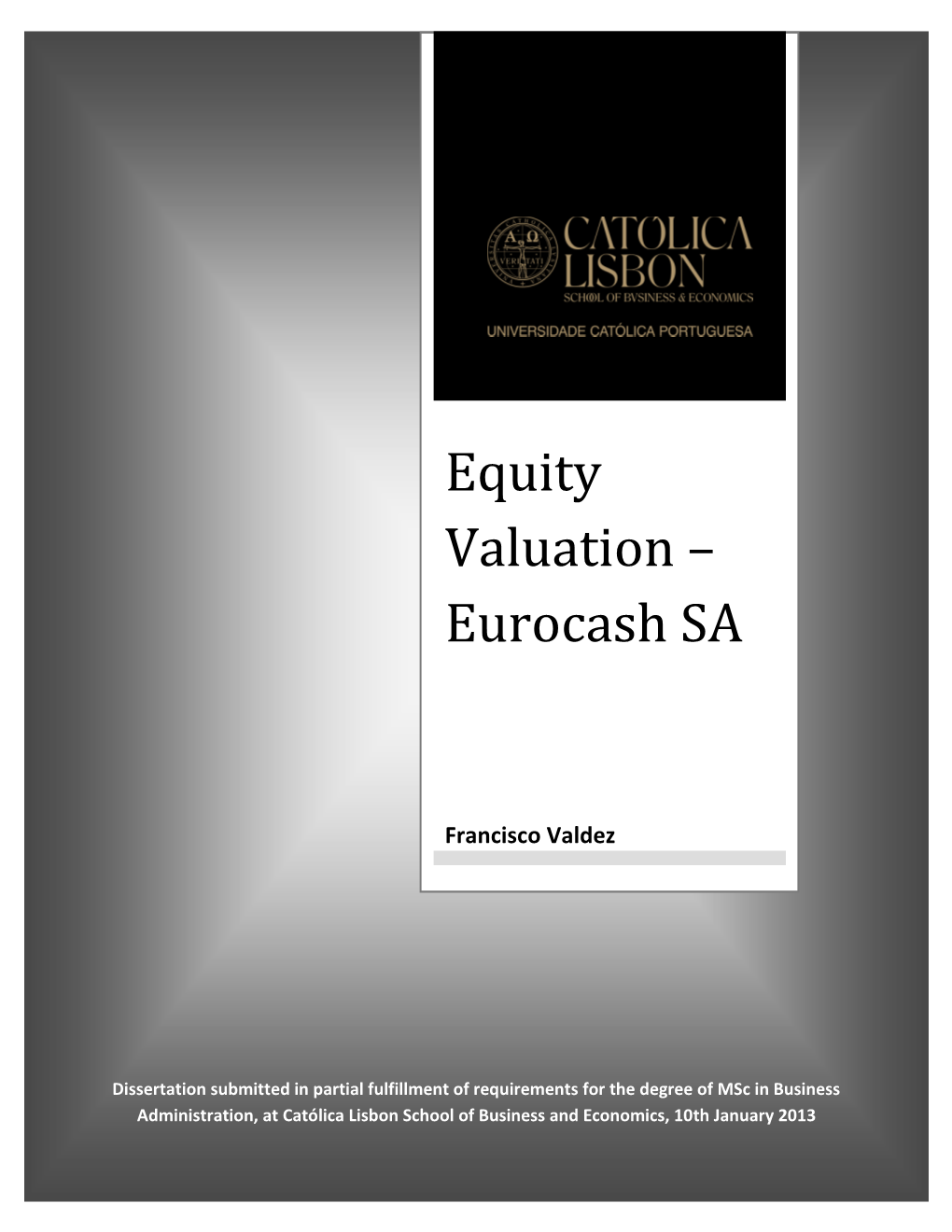 Equity Valuation – Eurocash SA