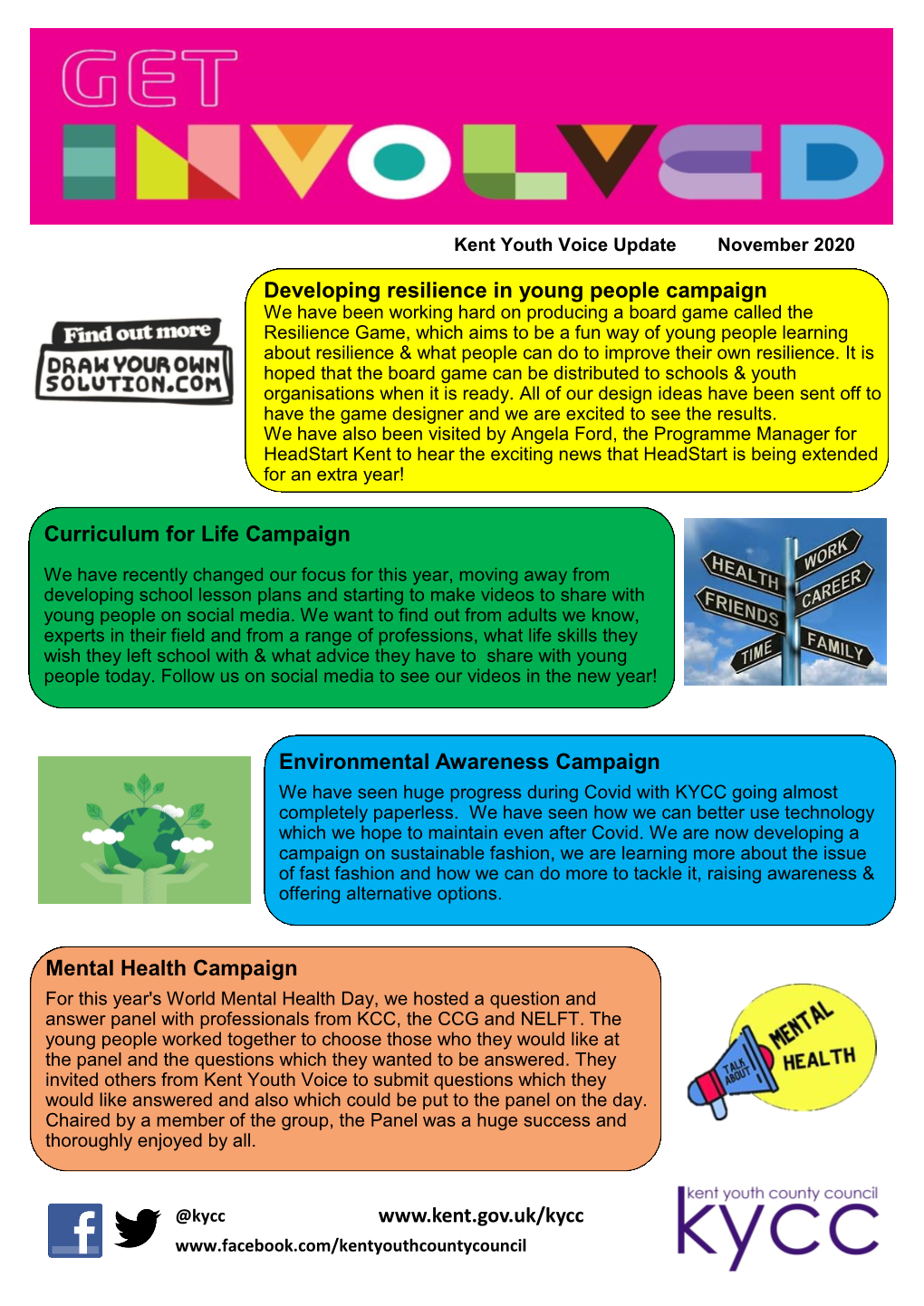 Kent Youth Voice Update November 2020