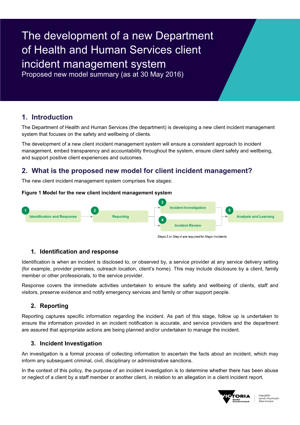 Development Of A New Department Of Health And Human Services Client Incident Management System