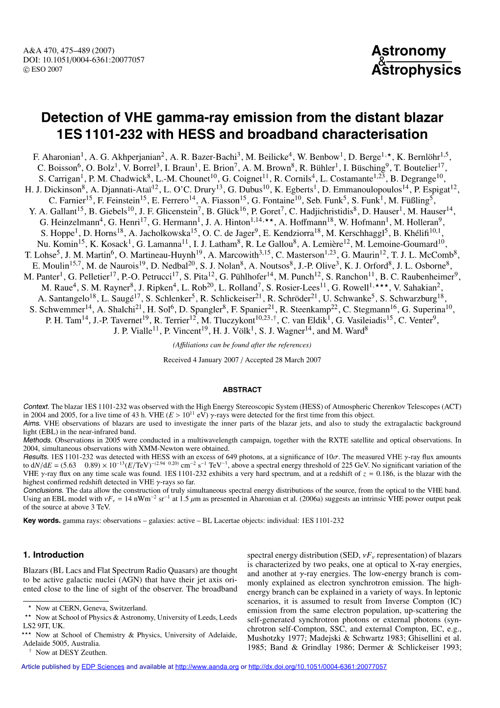 Detection of VHE Gamma-Ray Emission from the Distant Blazar 1ES 1101-232 with HESS and Broadband Characterisation