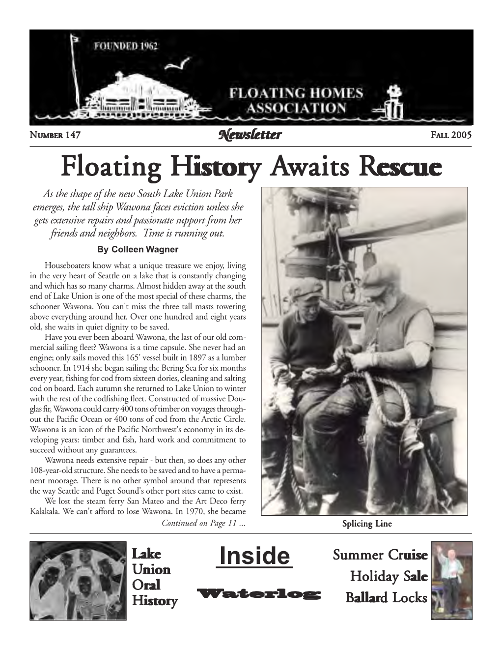 Seattle Floating Homes Newsletter