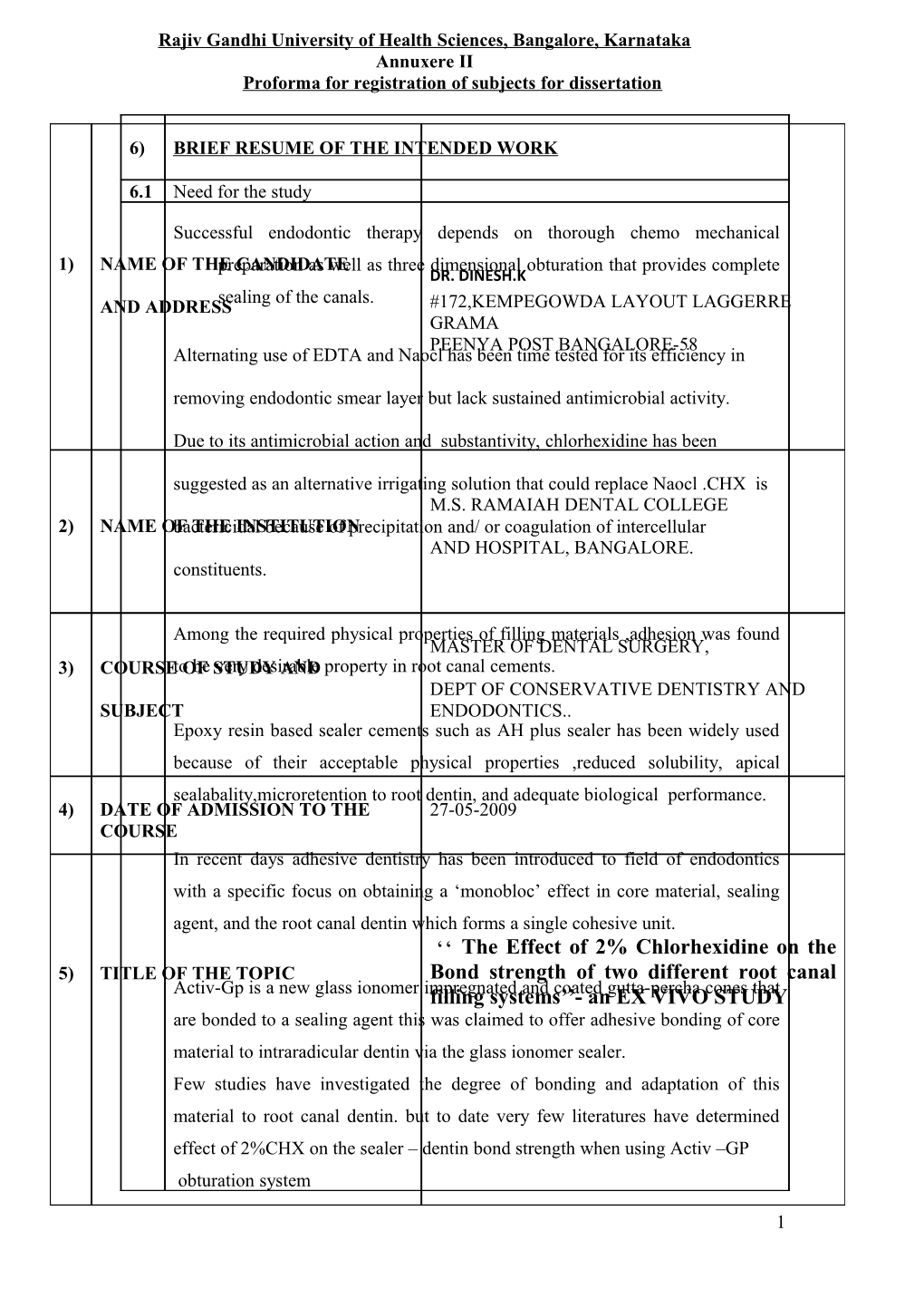 Rajiv Gandhi University of Health Sciences, Bangalore, Karnataka s18