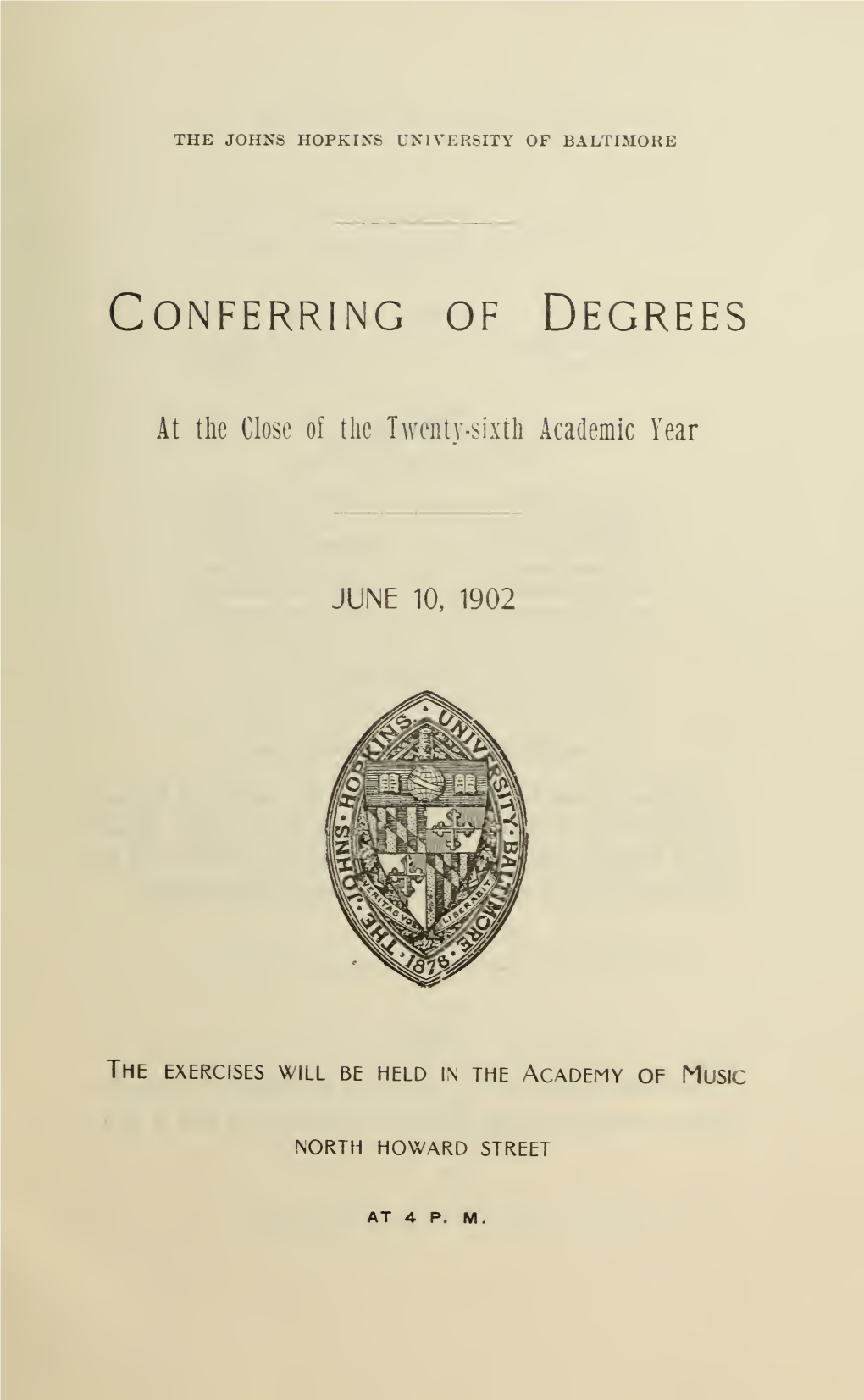 Commencement 1878-1919