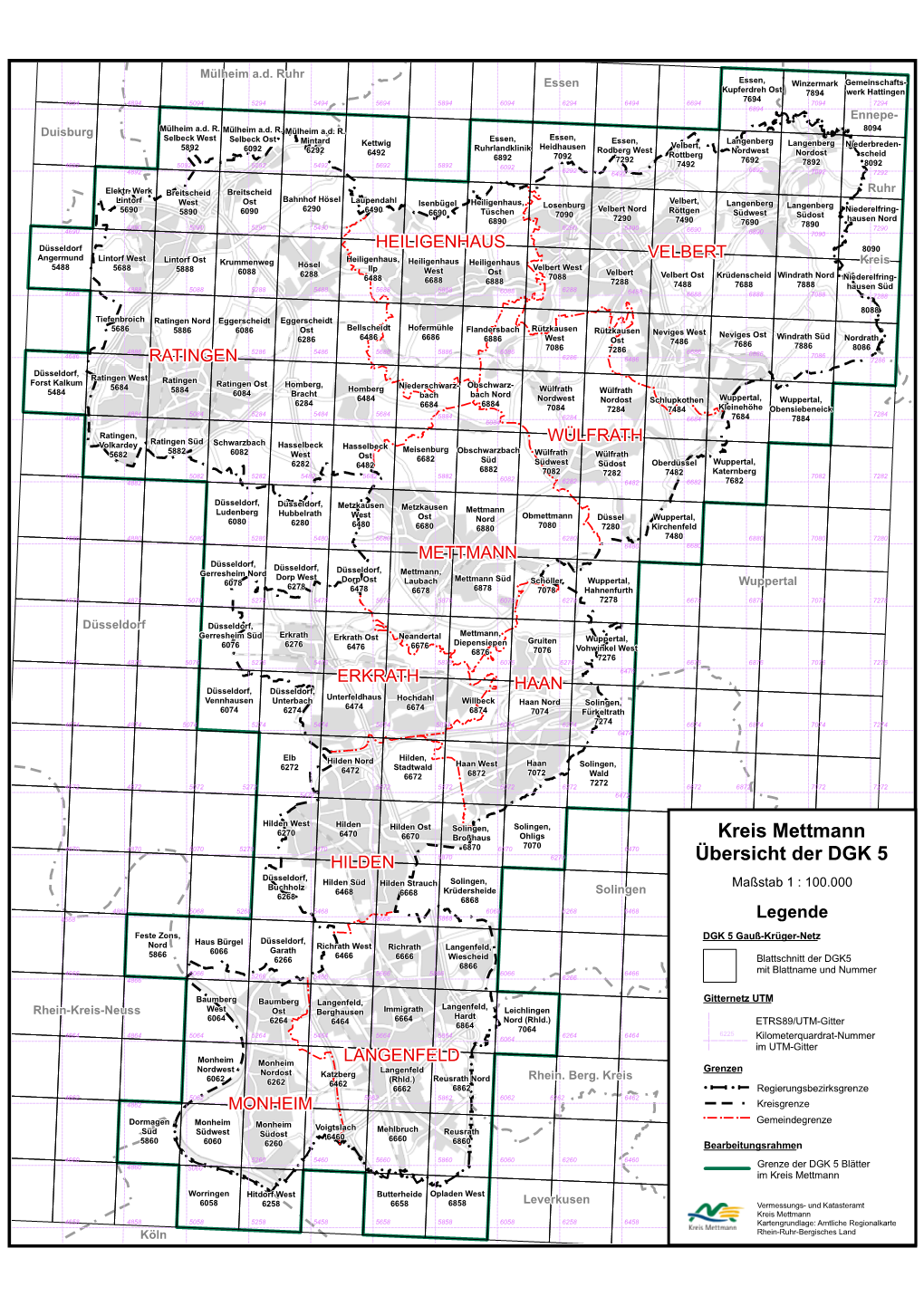 Kreis Mettmann Übersicht Der DGK 5
