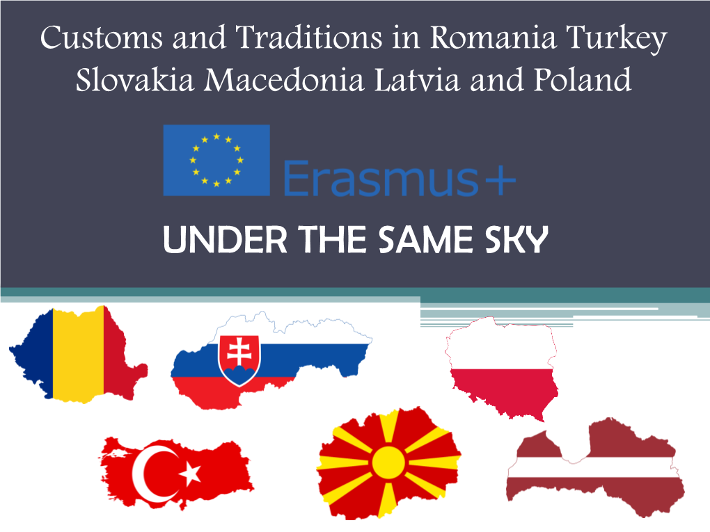 Presentation- Customs and Traditions in All Partners Countries