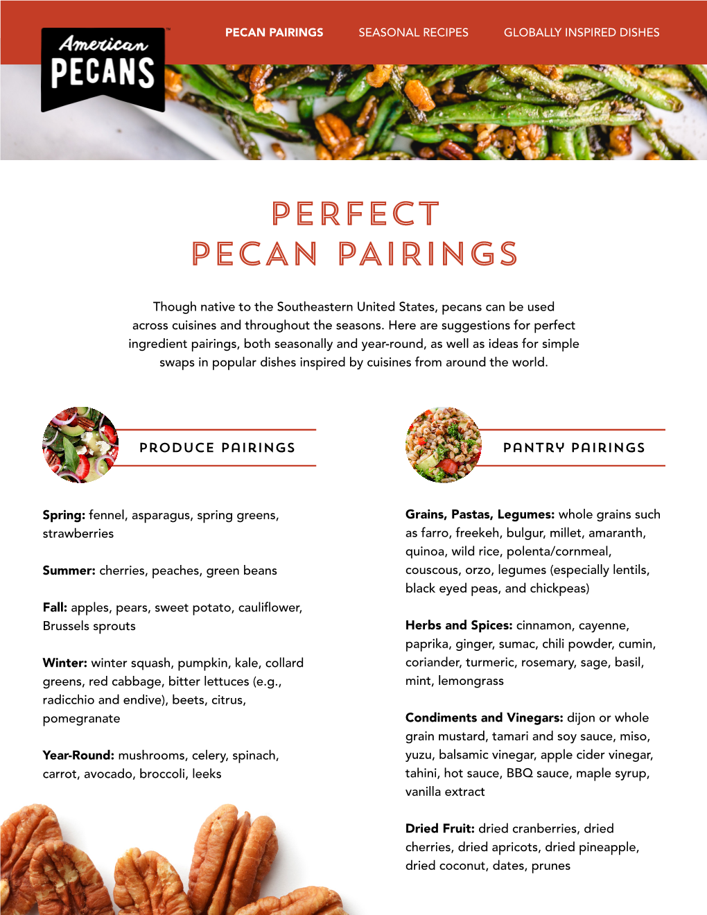 Perfect Pecan Pairings