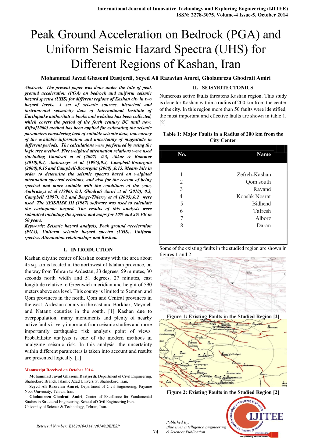 And Uniform Seismic Hazard Spectra