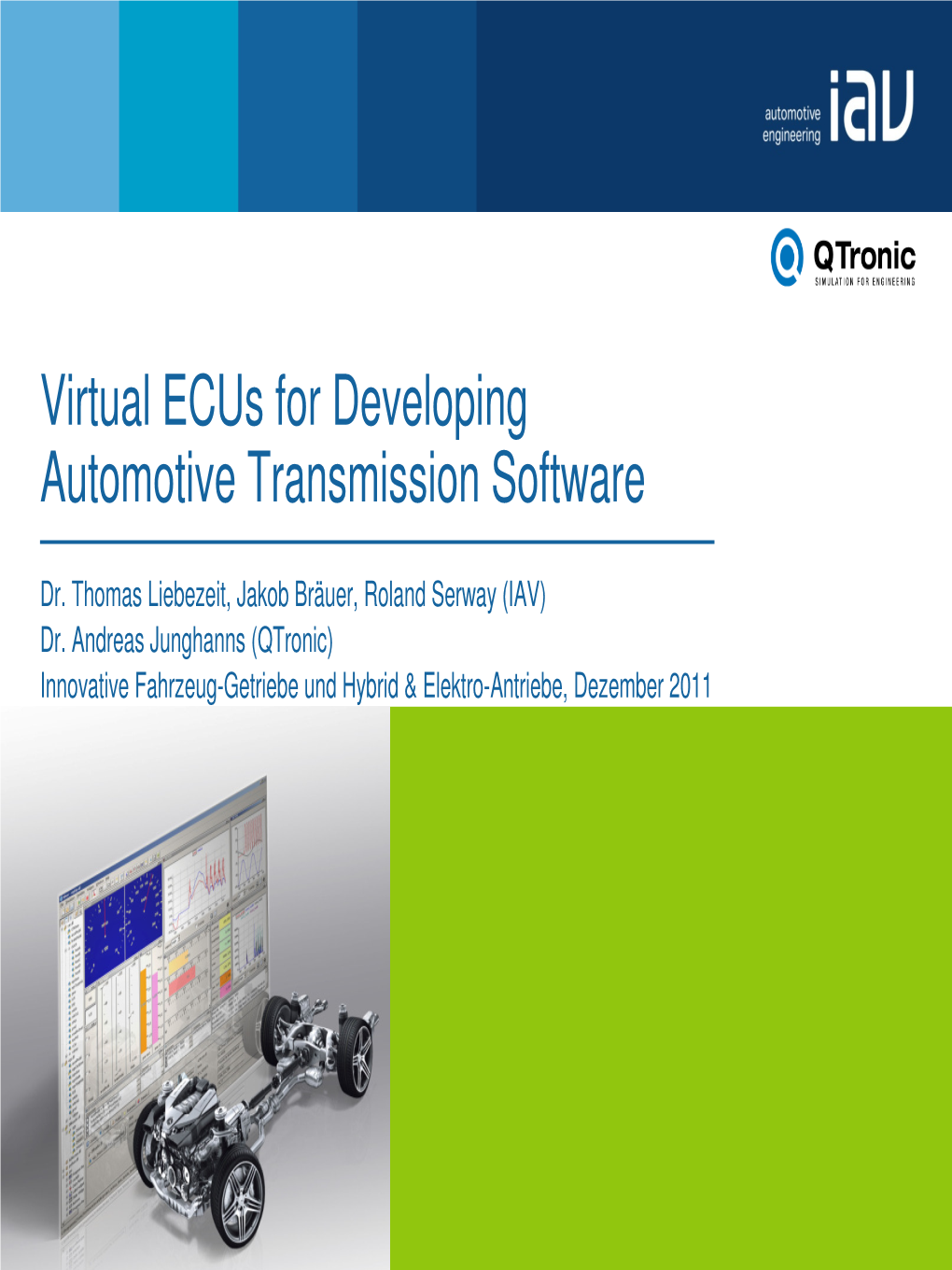 Virtual Ecus Automotive Transmission Software