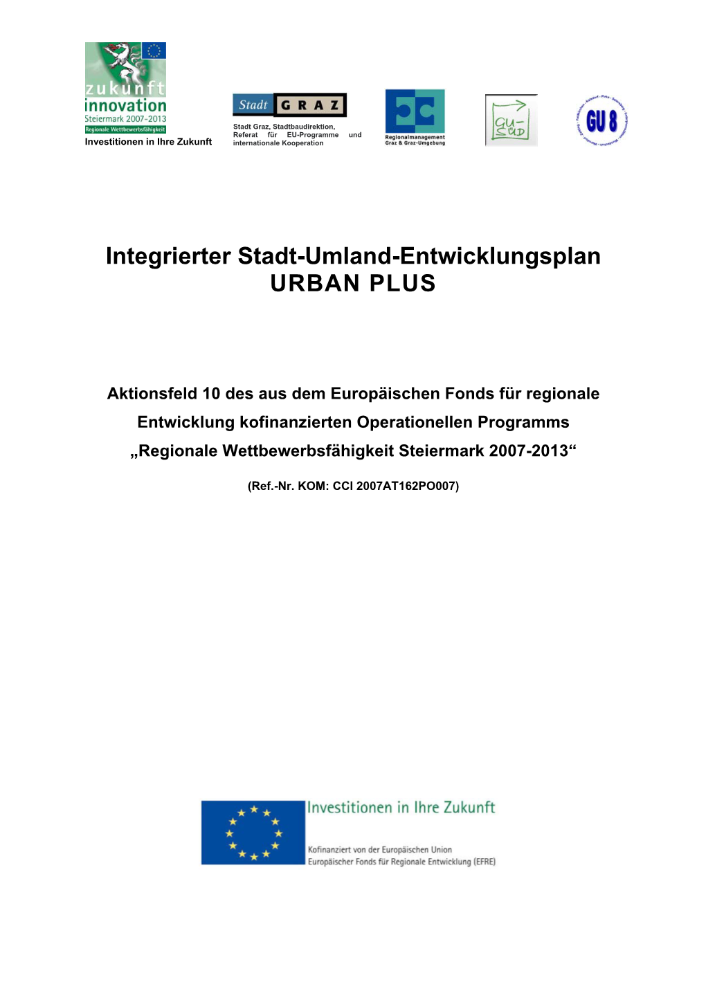 URBAN PLUS / Integrierter Stadt-Umlandentwicklungsplan Graz