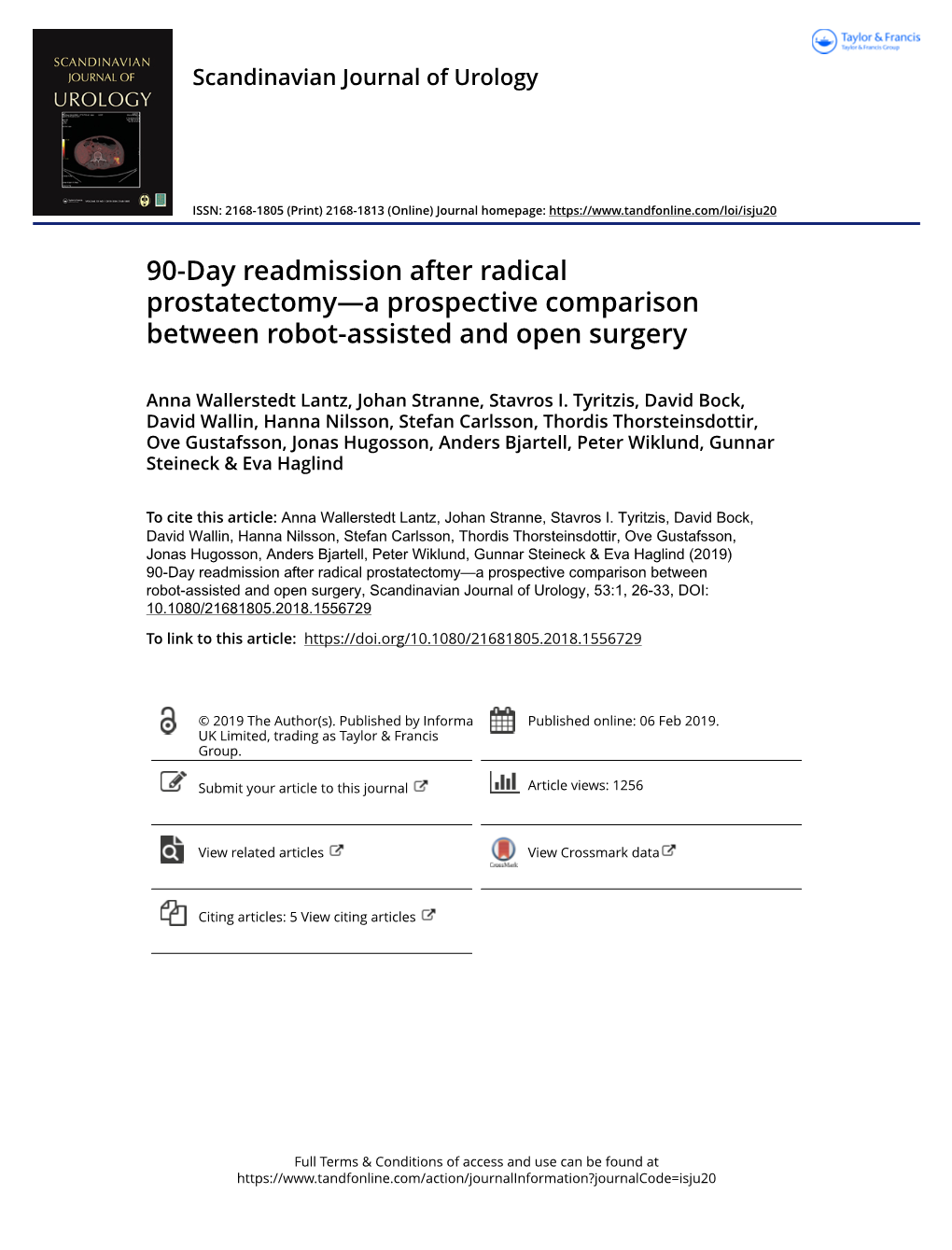 90-Day Readmission After Radical Prostatectomy—A Prospective Comparison Between Robot-Assisted and Open Surgery