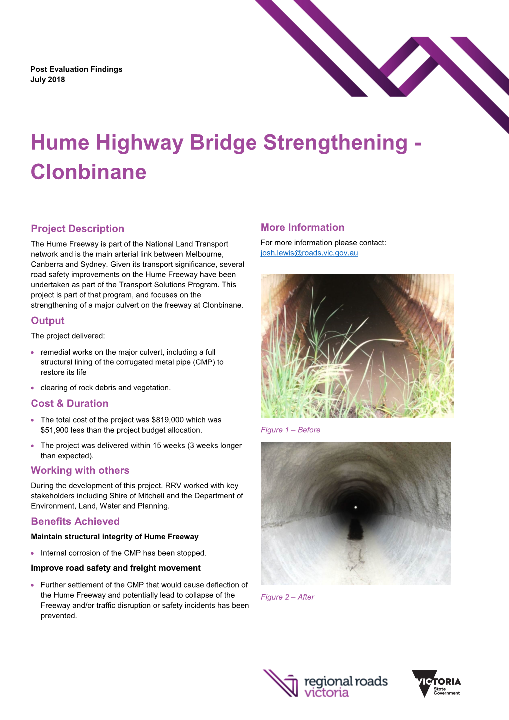 Hume Highway Bridge Strenthening