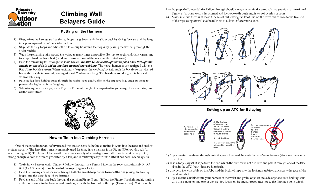 OA Guide to Belaying at the Climbing Wall