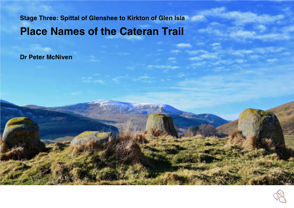 Place Names of the Cateran Trail