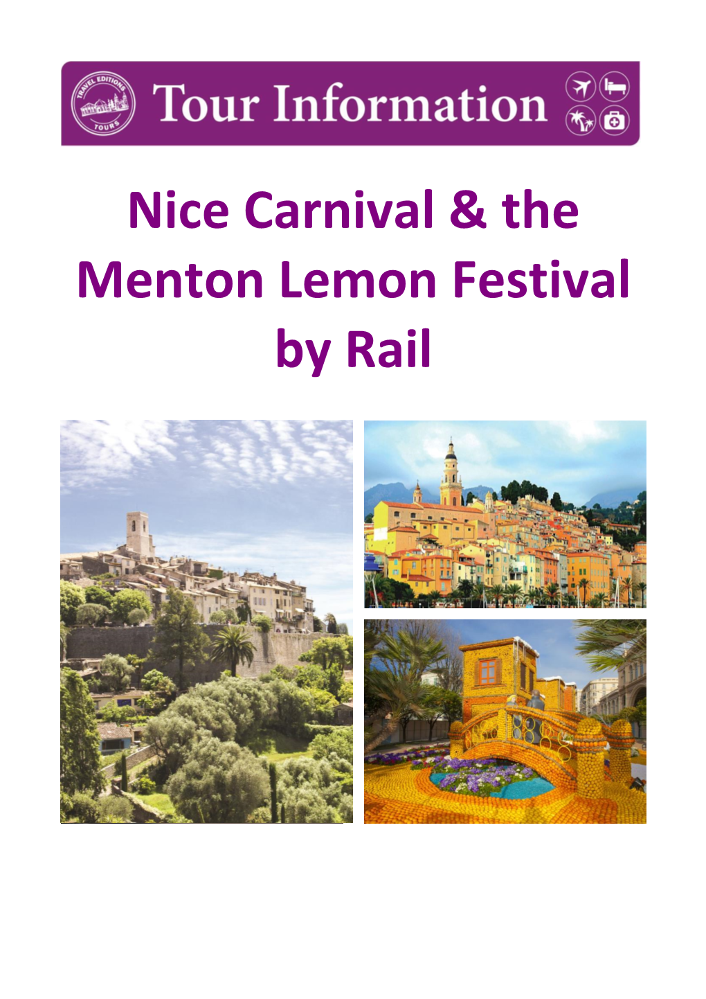 Nice Carnival & the Menton Lemon Festival by Rail