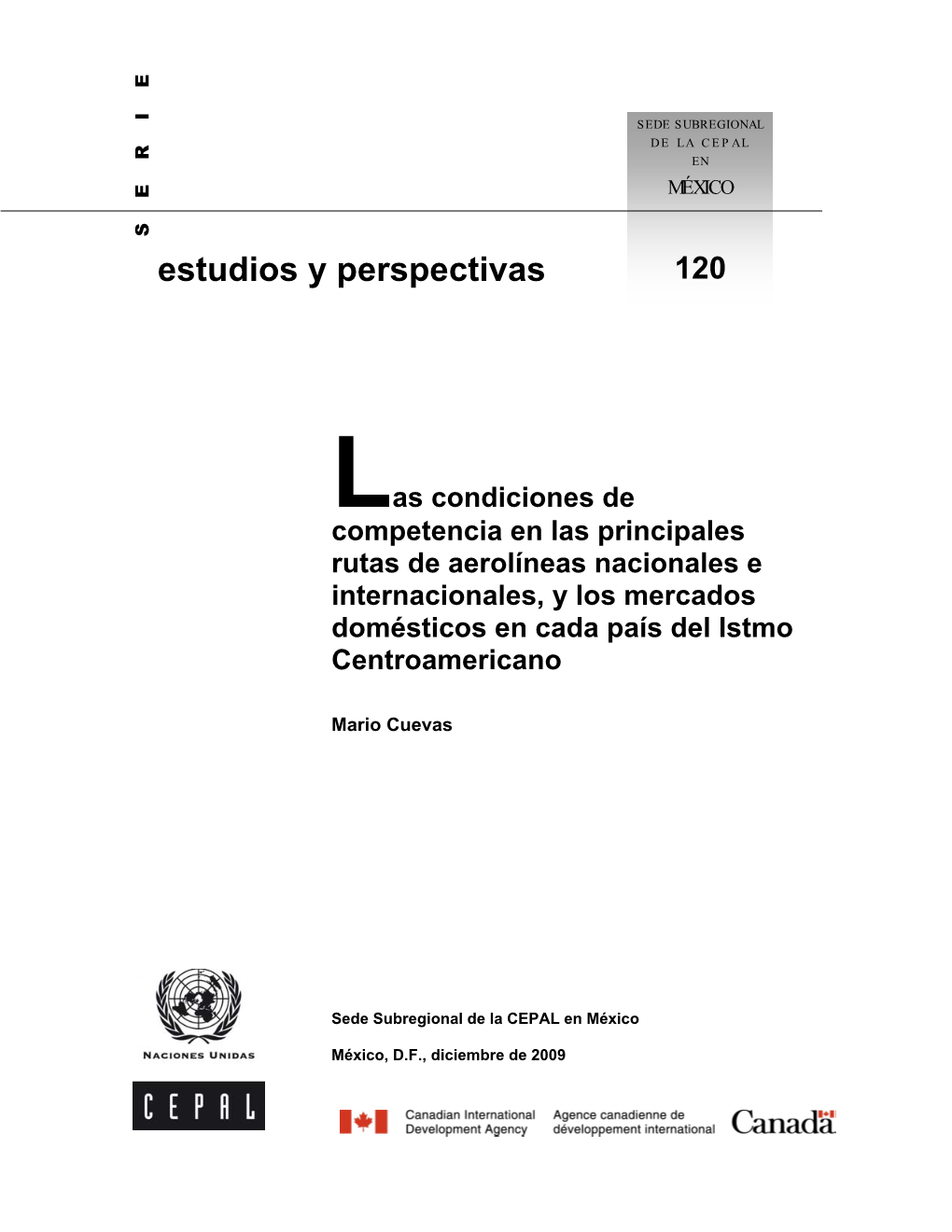 Estudios Y Perspectivas 120