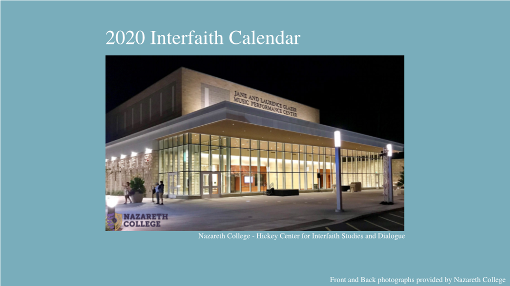 Interfaith Calendar