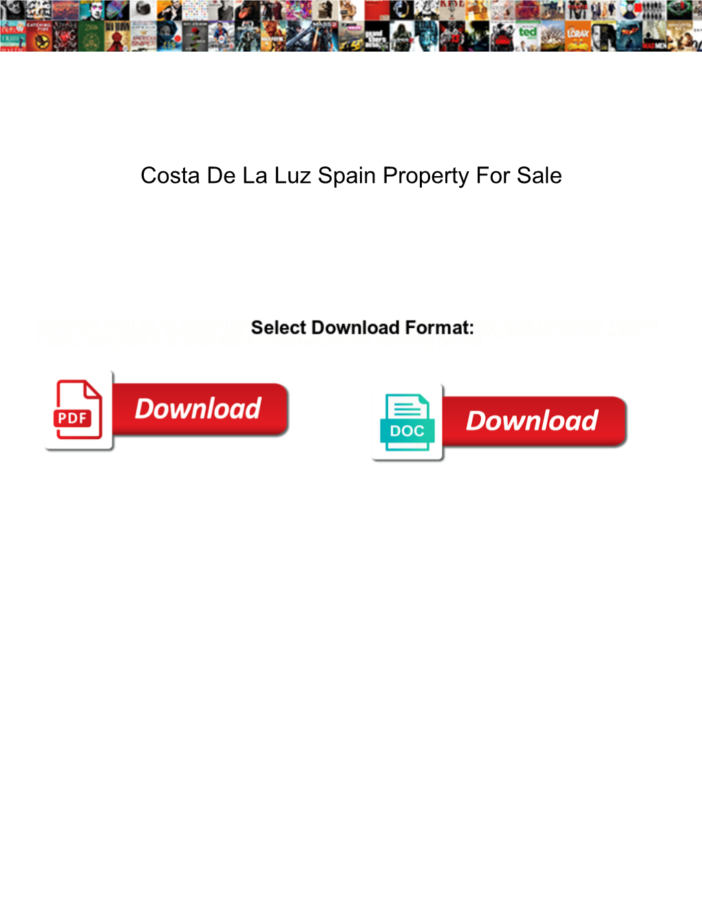 Costa De La Luz Spain Property for Sale