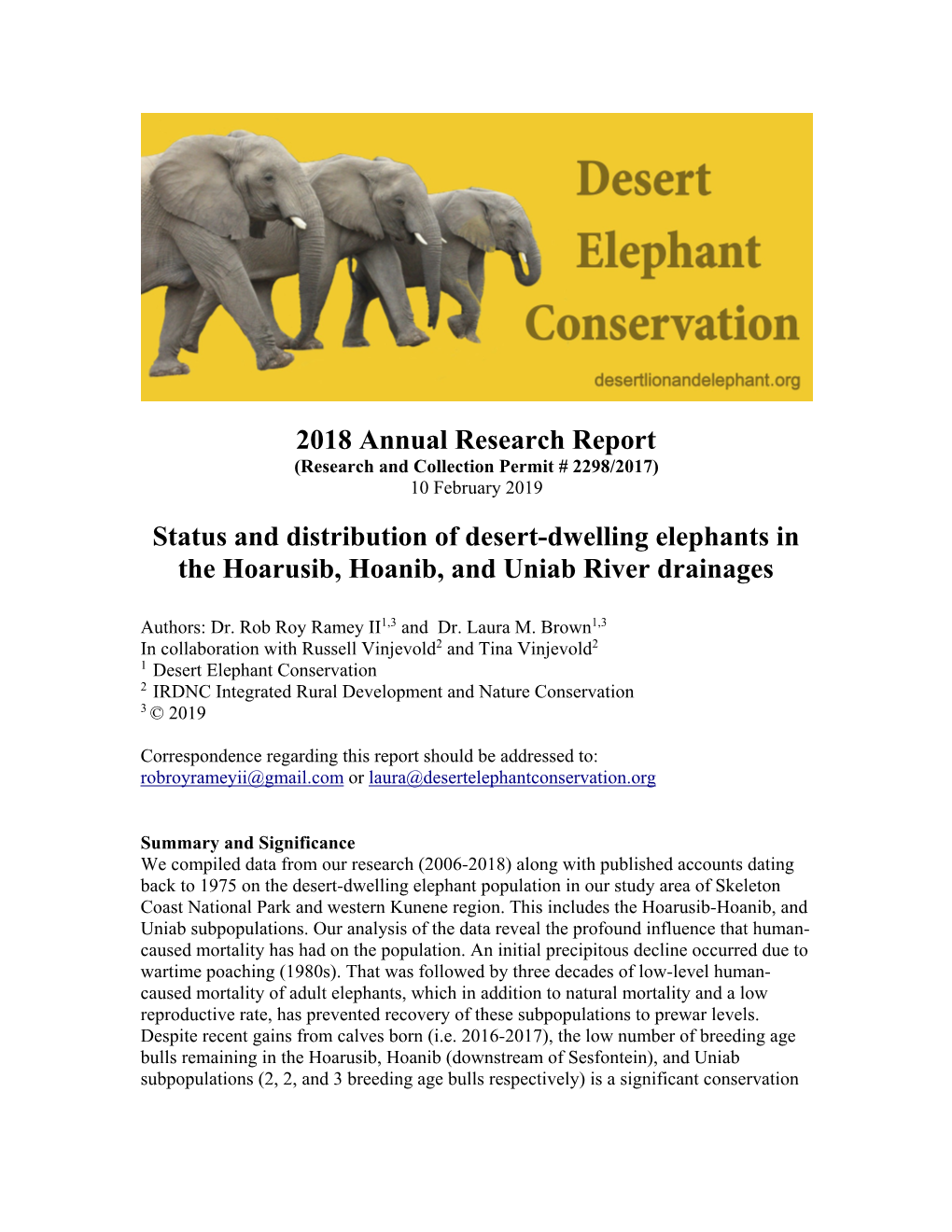 2015 Annual Research Report