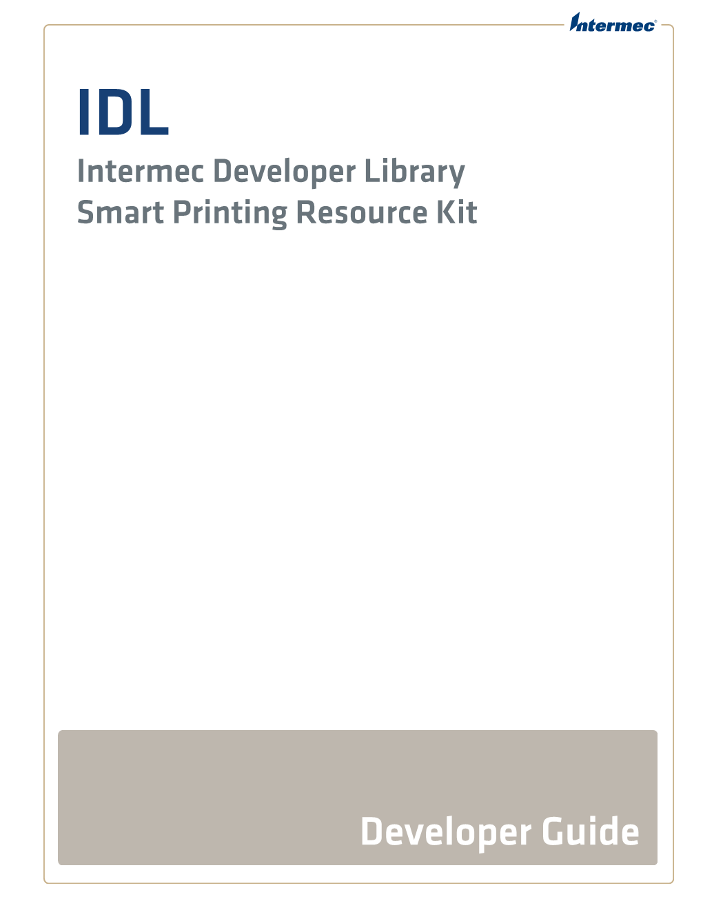 IDL Smart Printing Resource Kit Developer Guide Contents