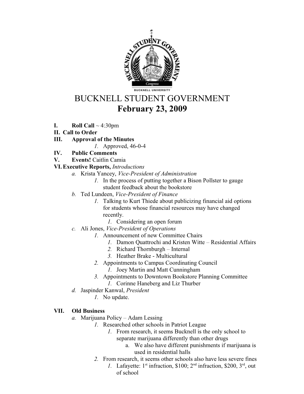 Bucknell Student Government