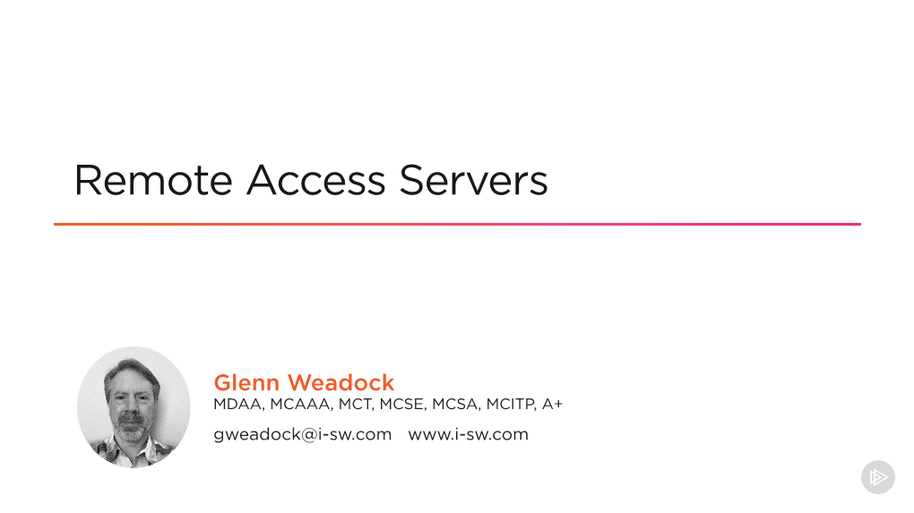 Remote Access Servers