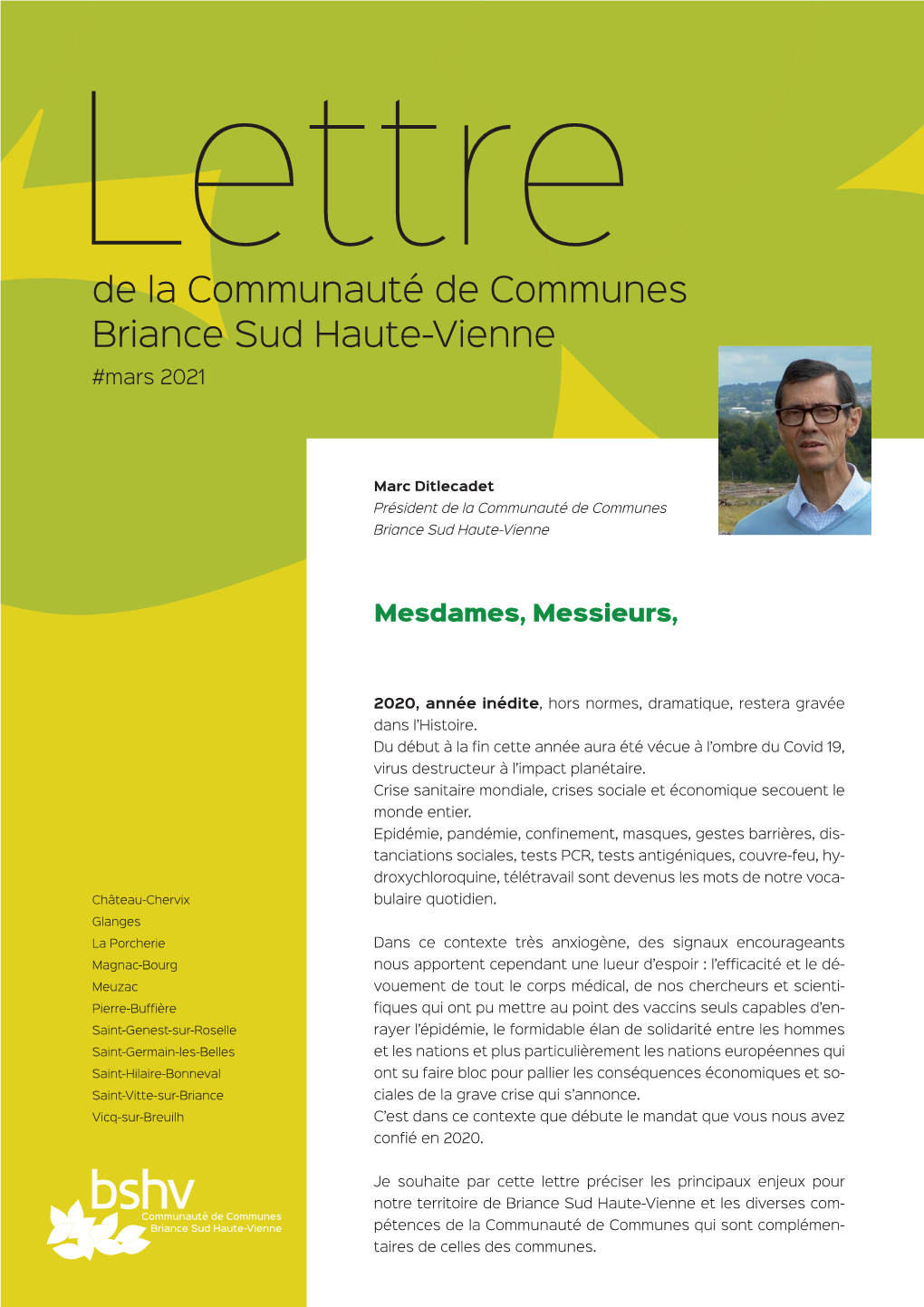 De La Communauté De Communes Briance Sud Haute-Vienne #Mars 2021