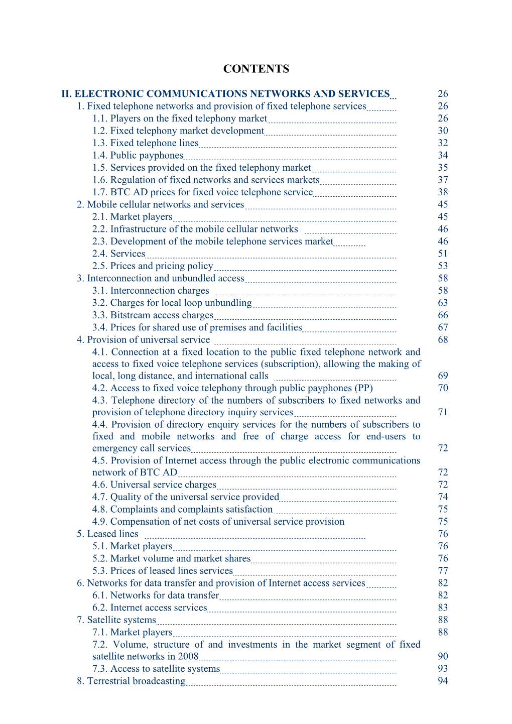 Ii. Electronic Communications Networks and Services 26 1