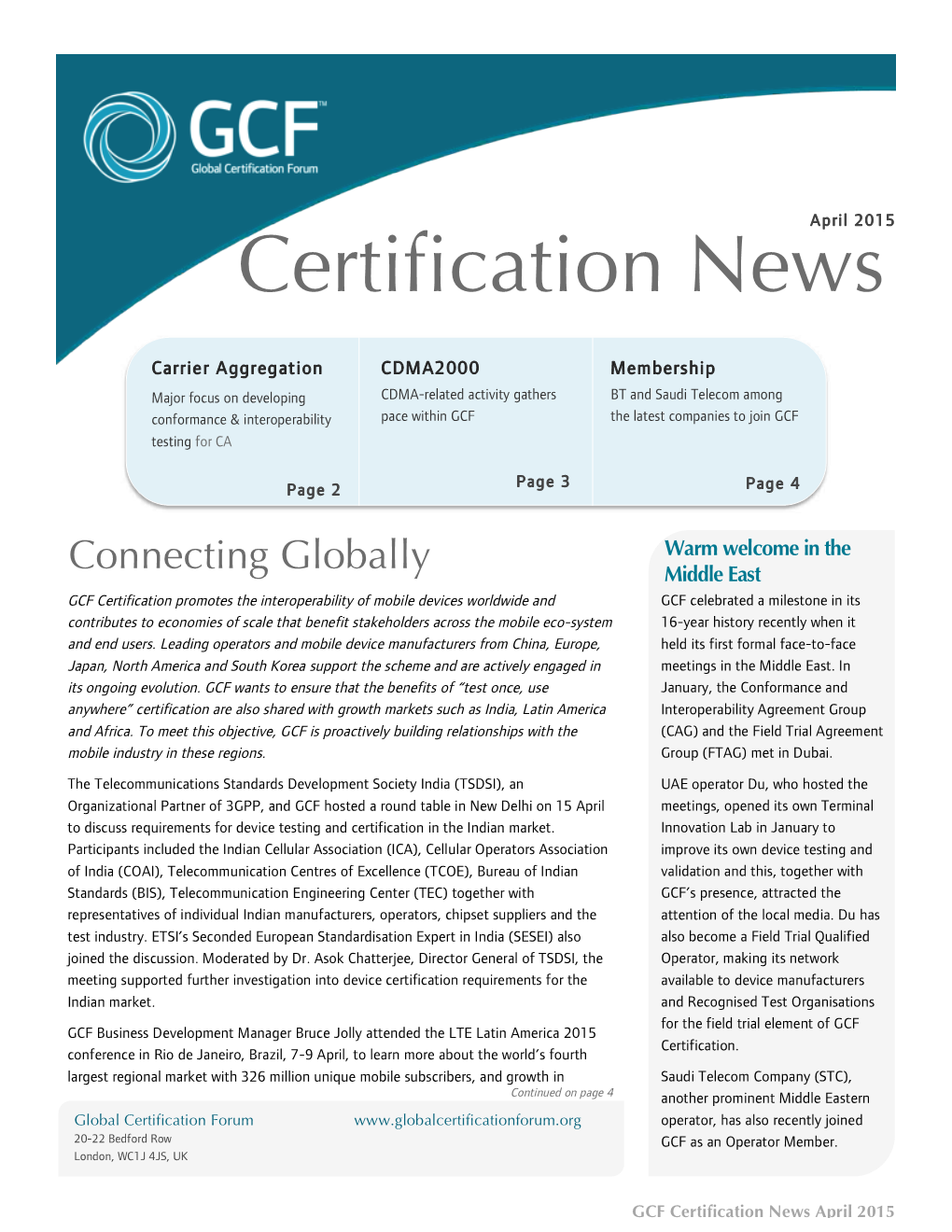 Certification News