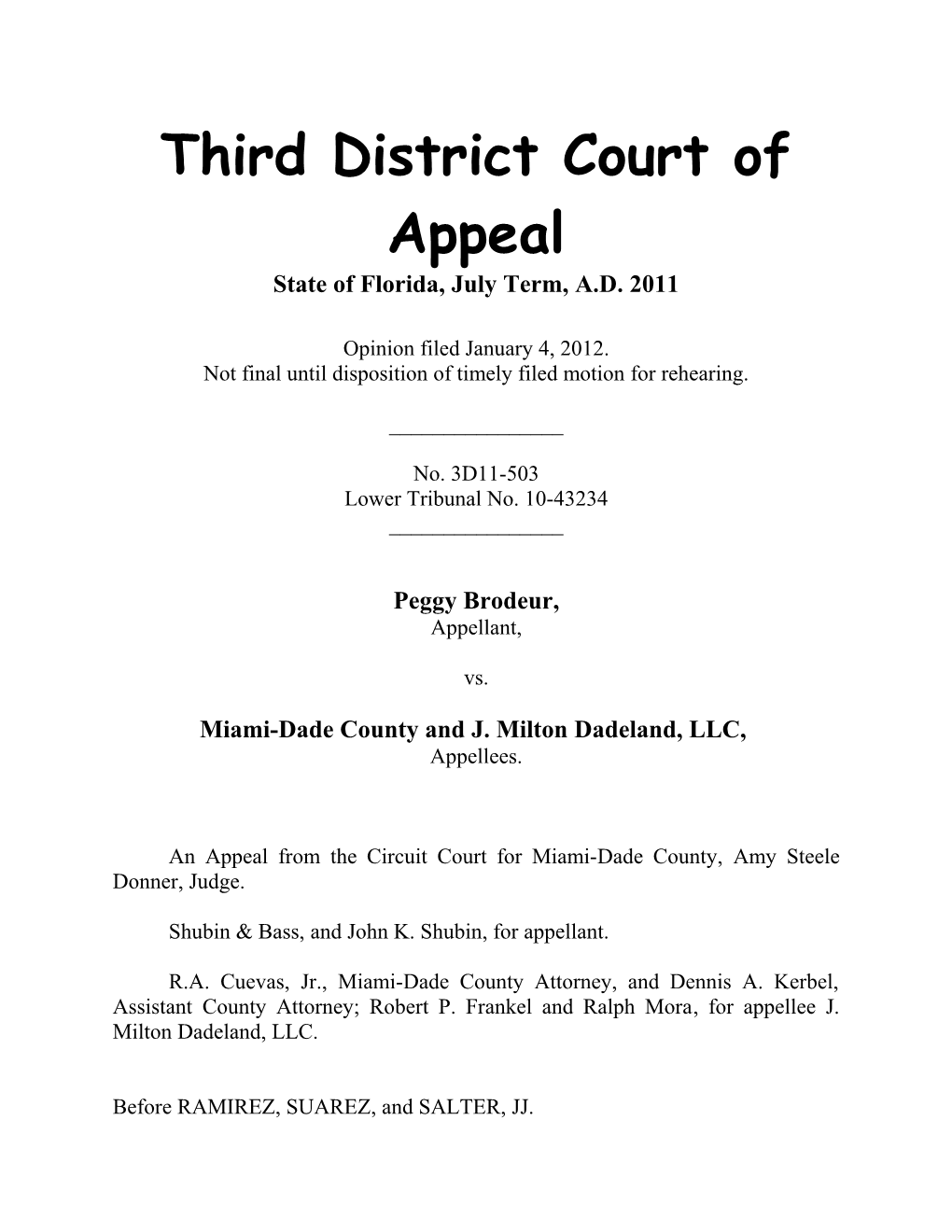 Third District Court of Appeal s4