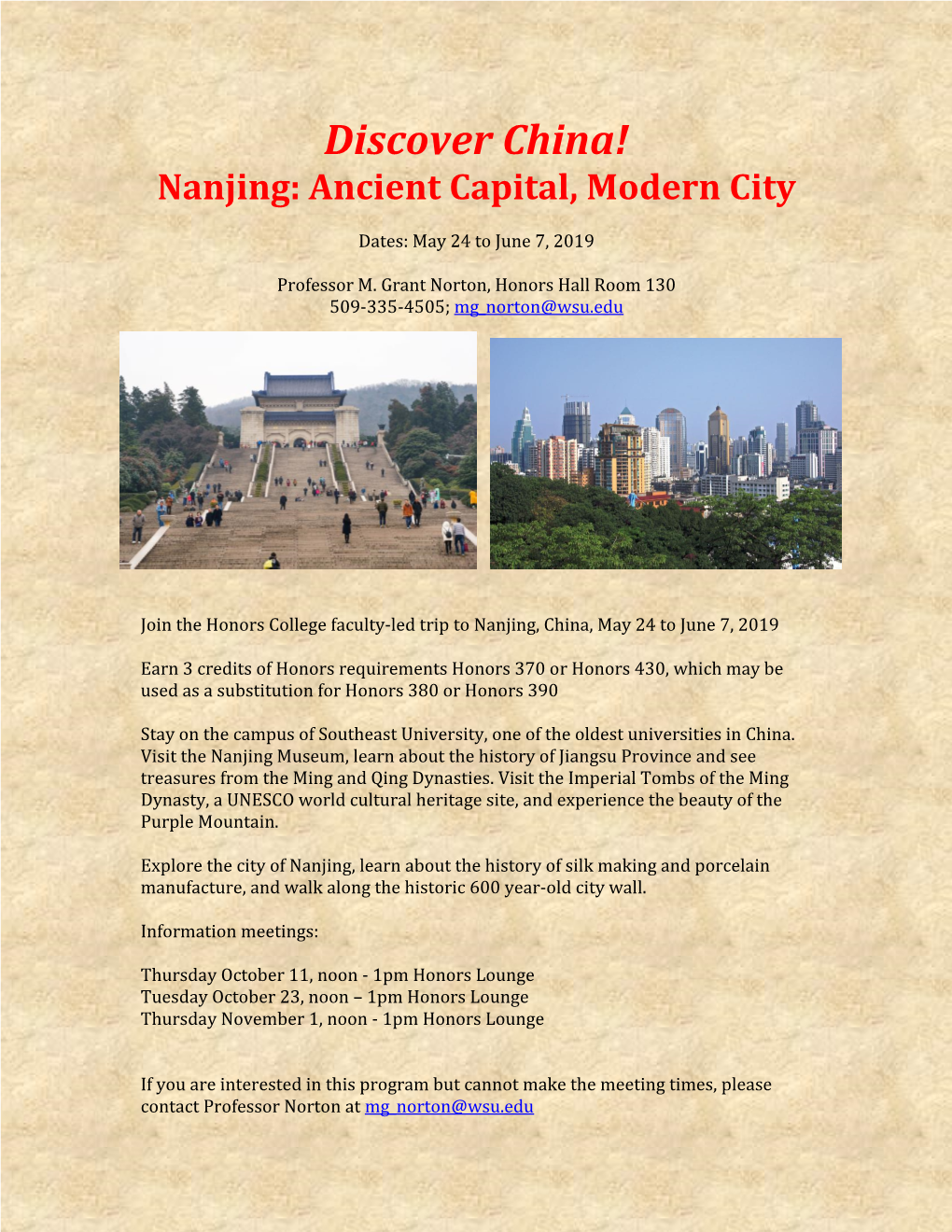 Discover China! Nanjing: Ancient Capital, Modern City