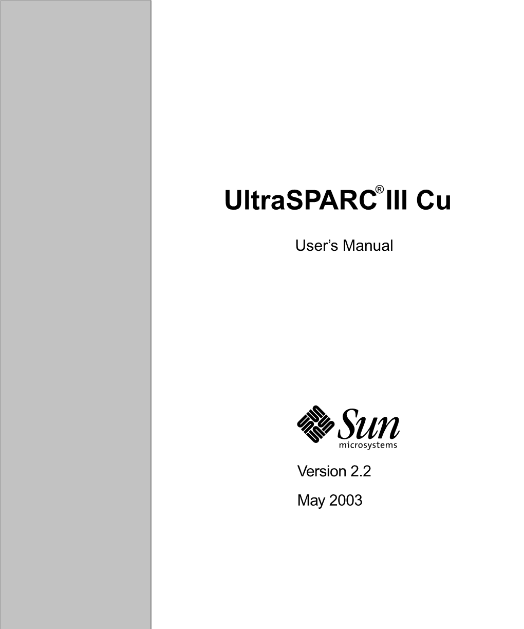 Ultrasparc III Cu Processor User's Manual