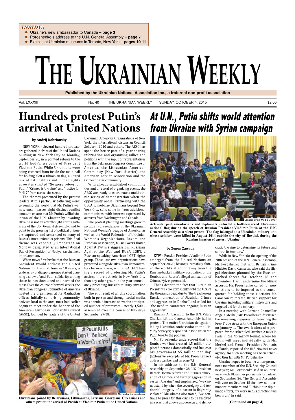 The Ukrainian Weekly, 2015